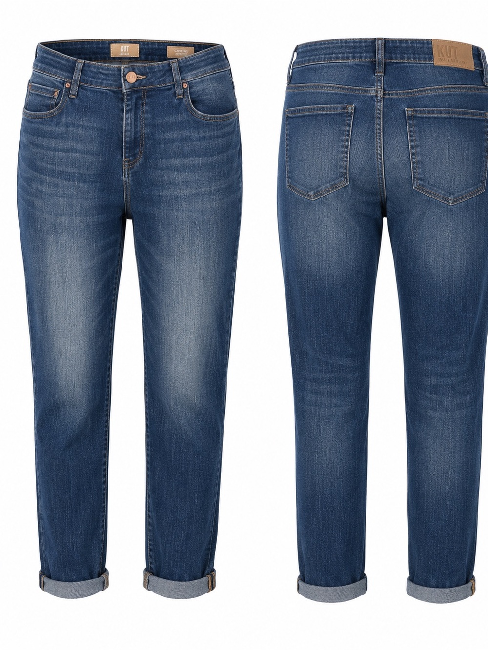 KUT From The Kloth Catherine Boyfriend Jeans Women’s 14 Medium Wash Stretch